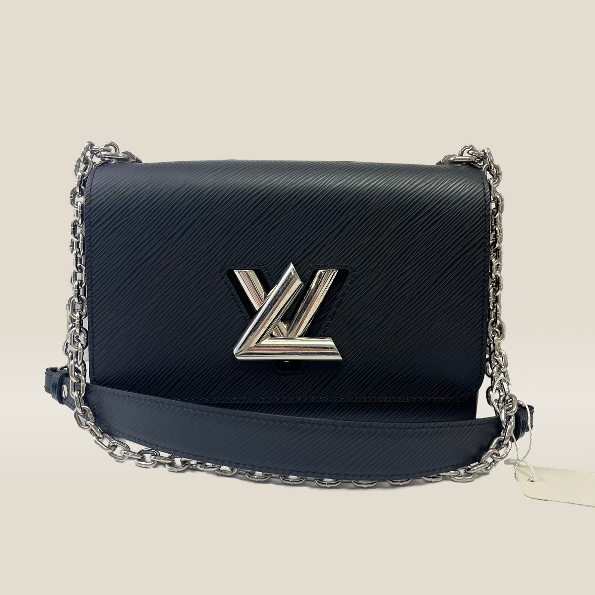 Louis Vuitton Twist MM in Black Epi Leather with Silver Hardware