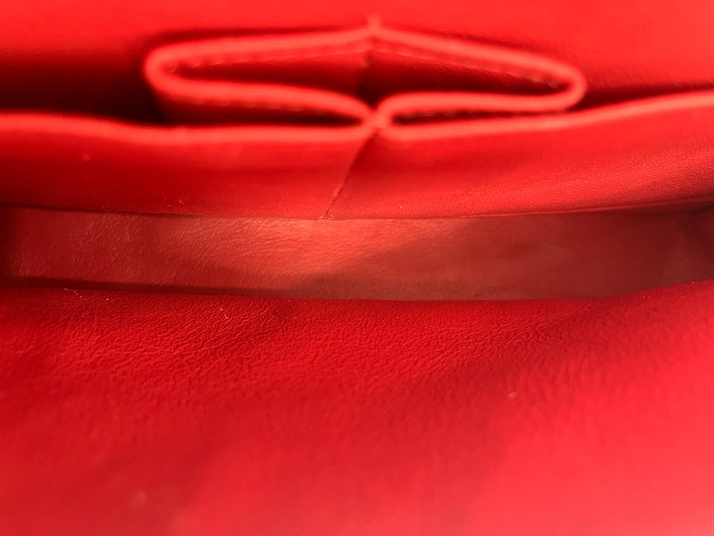 Chanel Classic Medium Double Flap Red Patent Leather