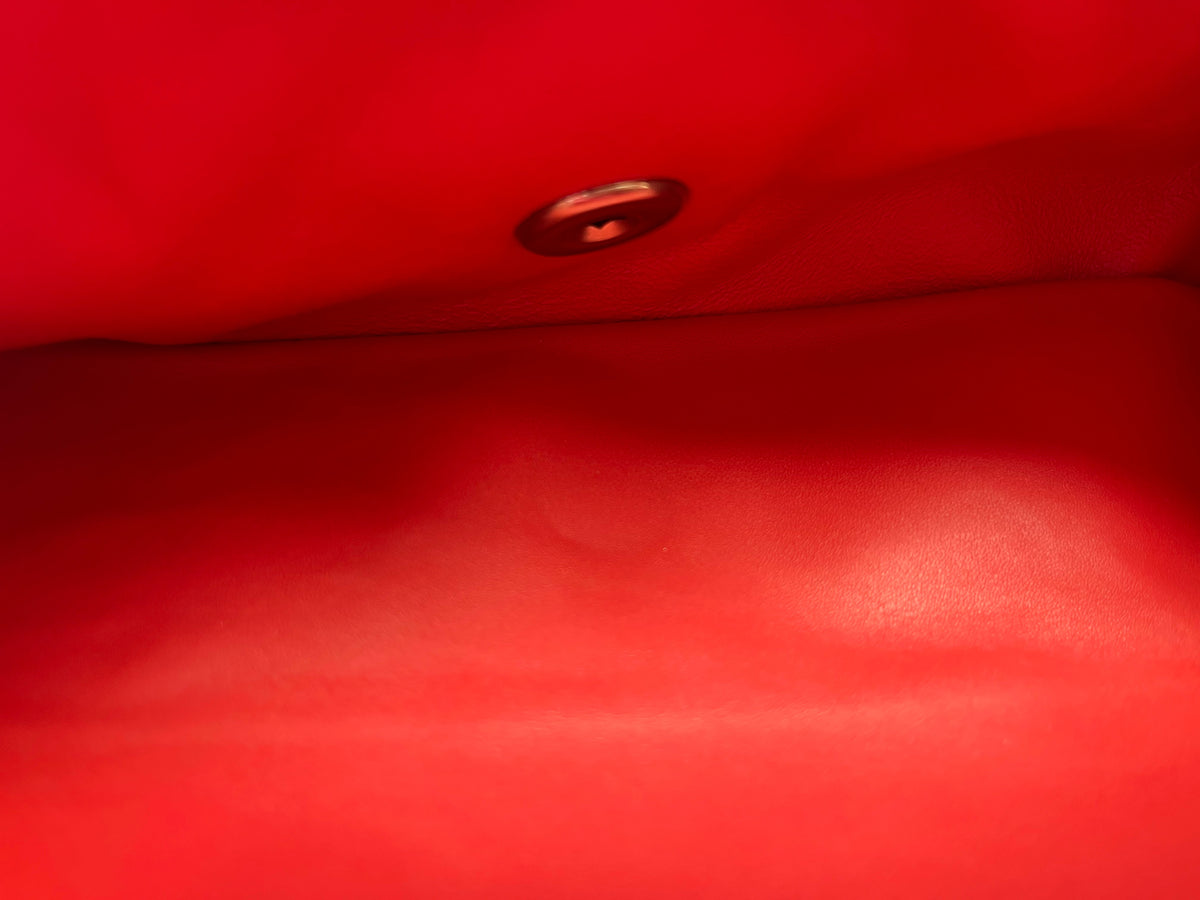 Chanel Classic Medium Double Flap Red Patent Leather