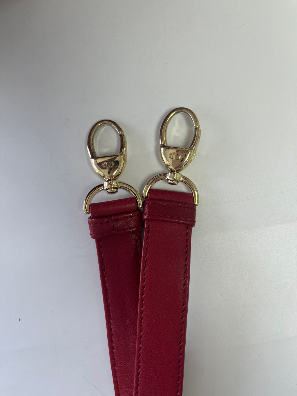 Medium Lady Dior Bag with Strap Garance Red Cannage Lambskin