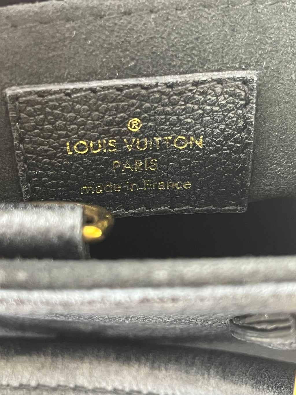 LOUIS VUITTON Onthego BB Black Monogram Empreinte Leather
