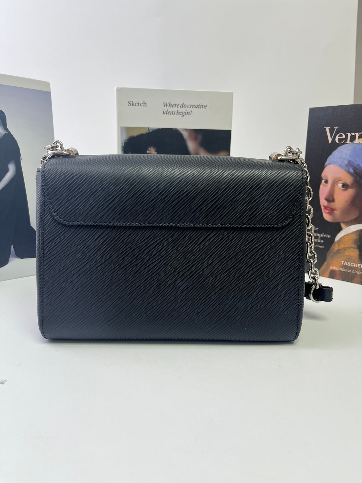 Louis Vuitton Twist MM in Black Epi Leather with Silver Hardware