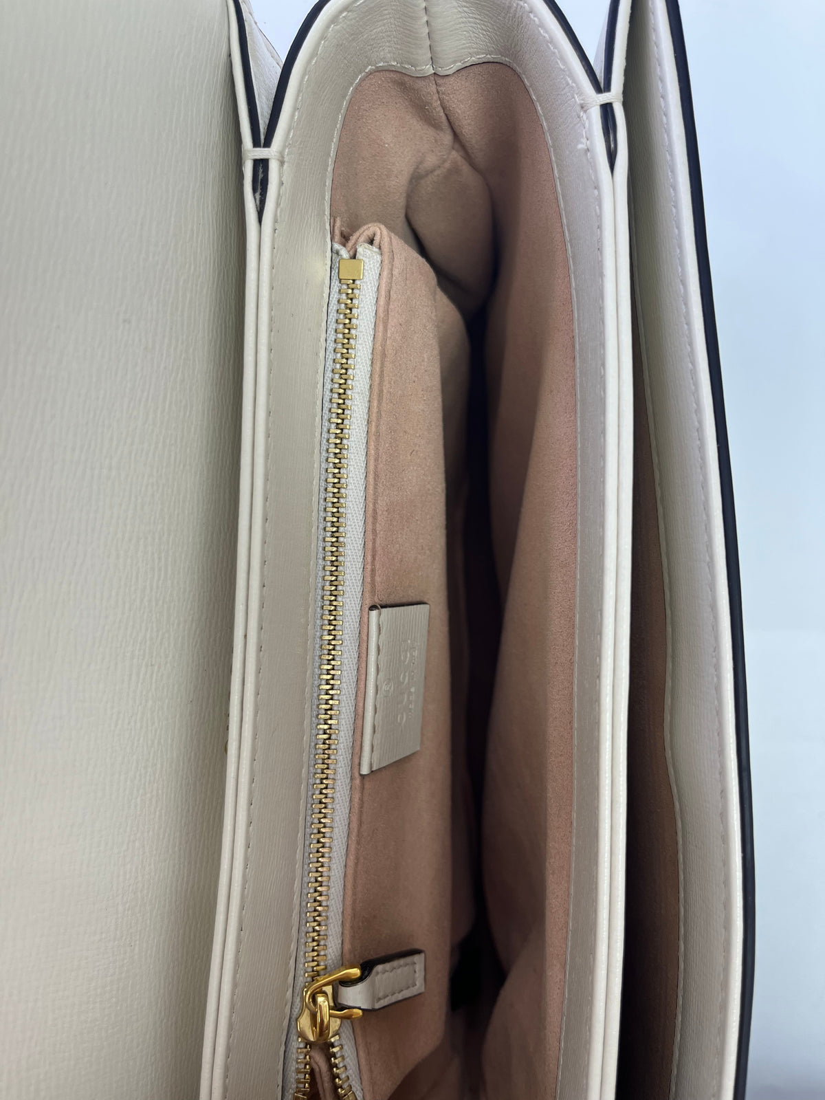 Gucci Horsebit 1955 Medium Shoulder Bag Supreme with White Trim