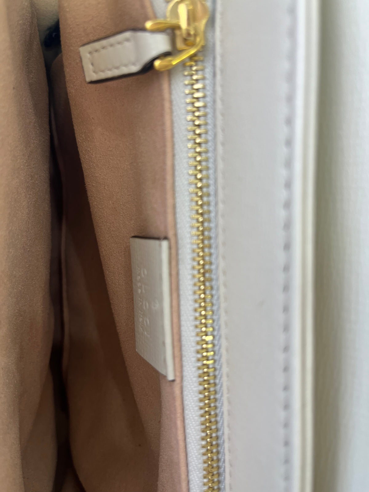 Gucci Horsebit 1955 Medium Shoulder Bag Supreme with White Trim