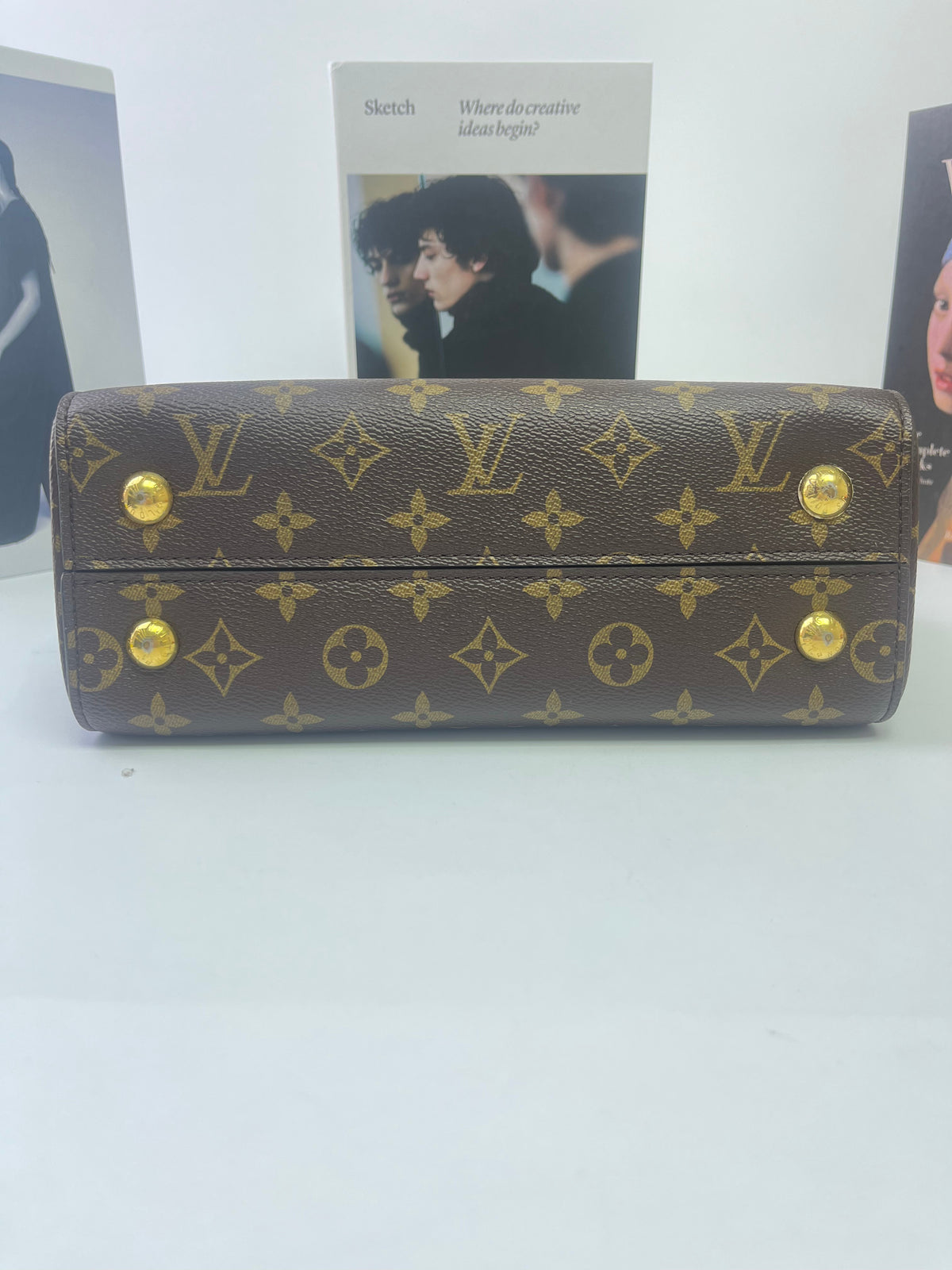 Louis Vuitton Canvas Cluny BB Tote Bag