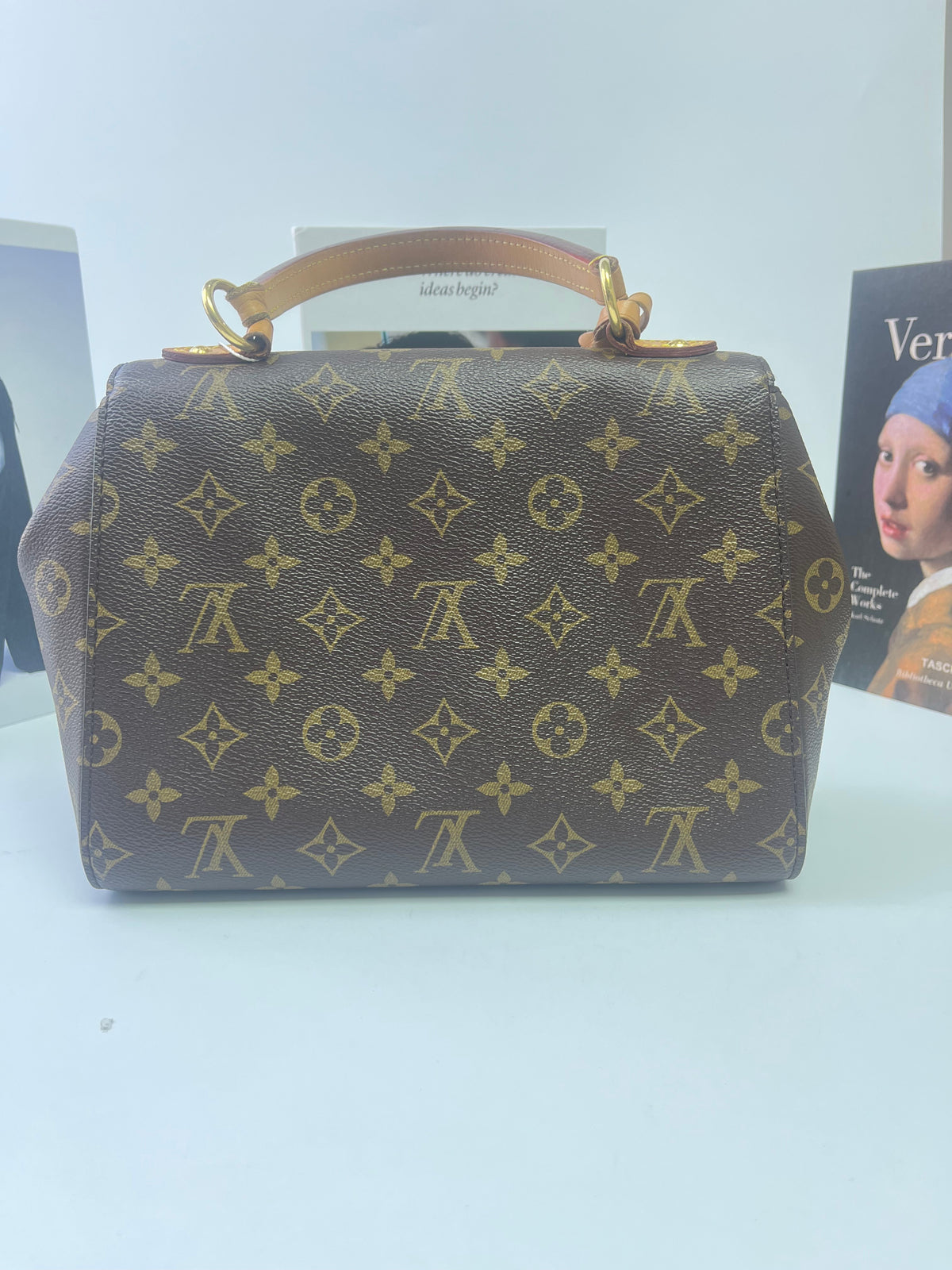 Louis Vuitton Canvas Cluny BB Tote Bag