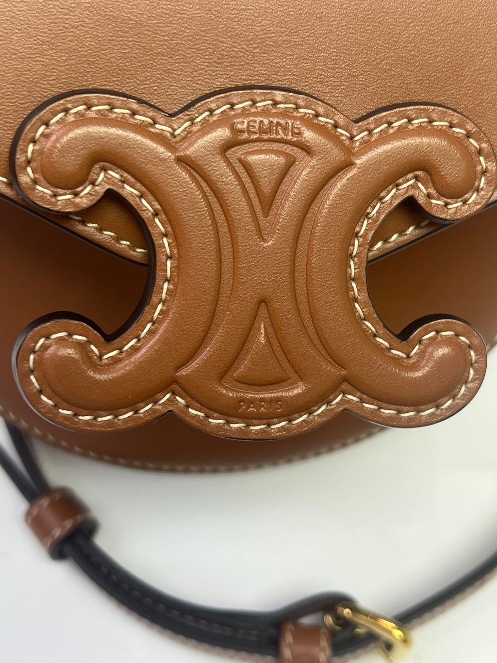 Celine Mini Triomphe Saddle Crossbody Bag