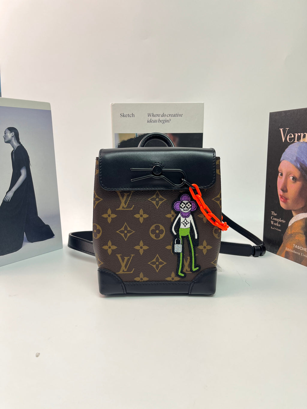 Steamer Bag Monogram Canvas with LV Friends Patch