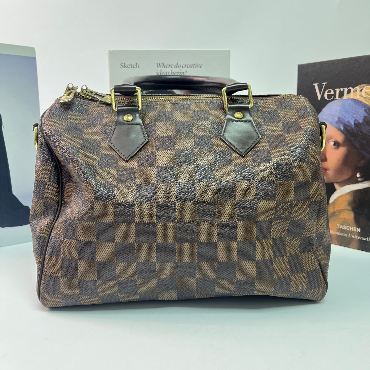 Damier Canvas Speedy Bandouliere 25 Bag