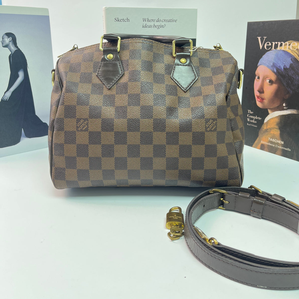 Damier Canvas Speedy Bandouliere 25 Bag
