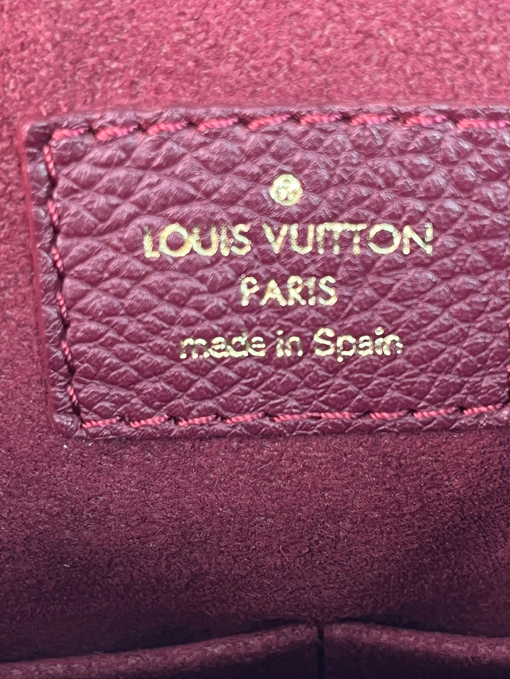 Louis Vuitton Pallas PM Burgandy - SOLD - submit a request