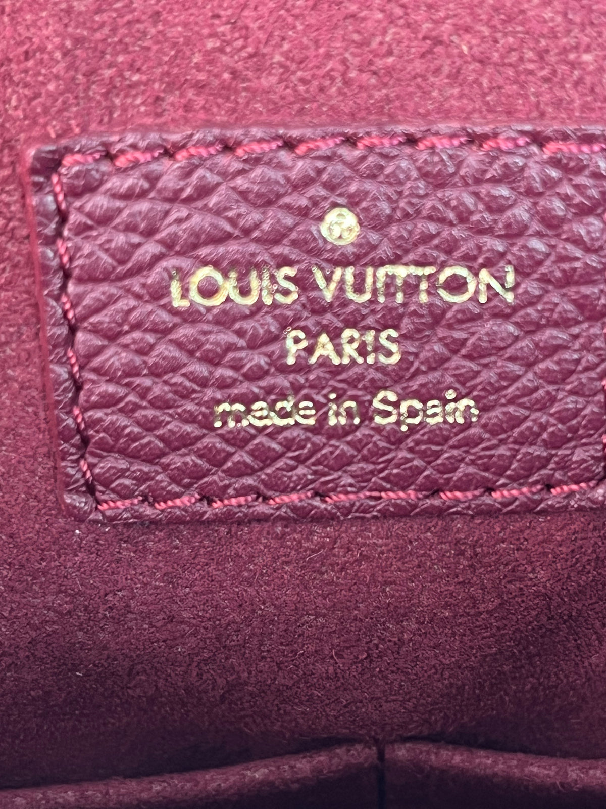 Louis Vuitton Pallas PM Burgandy - SOLD - submit a request