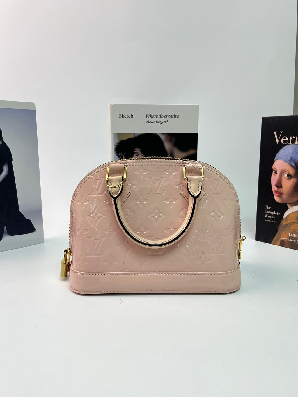 Louis Vuitton Alma BB Vernis Rose Ballerine