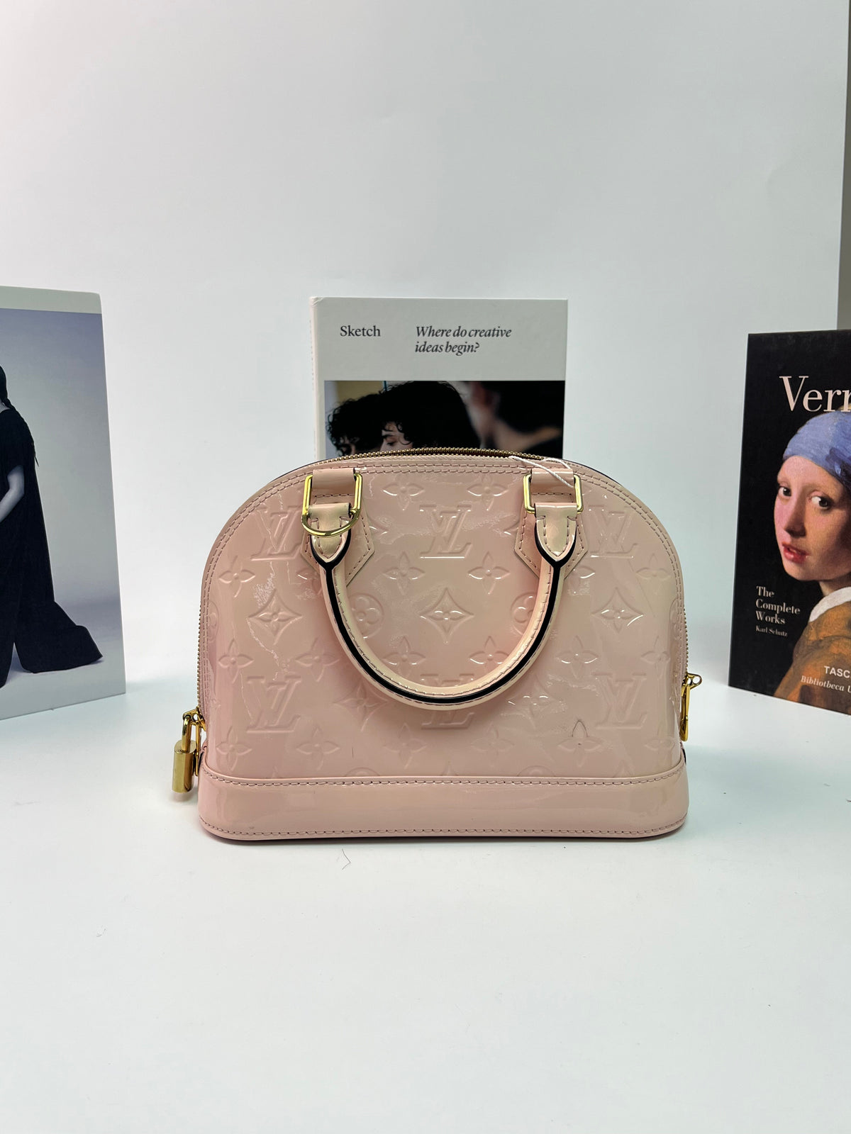 Louis Vuitton Alma BB Vernis Rose Ballerine