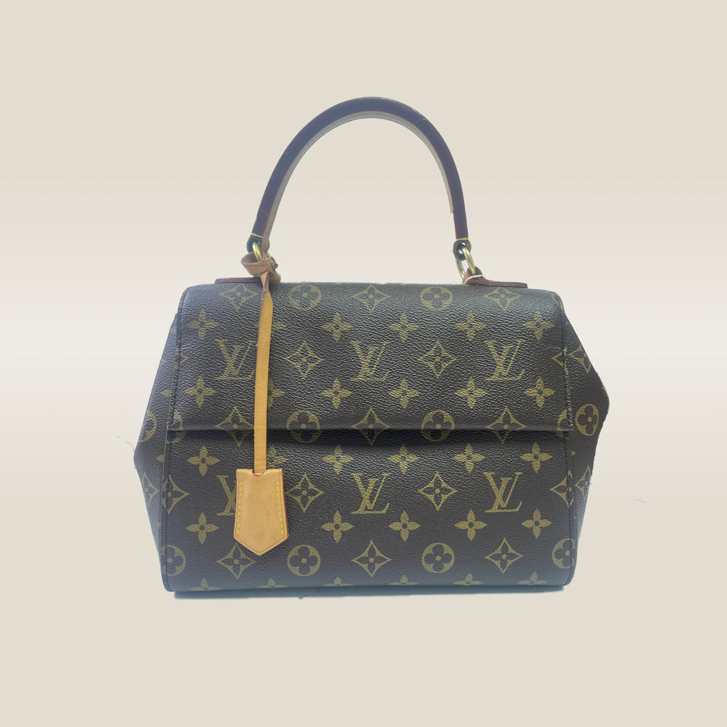 Louis Vuitton Canvas Cluny BB Tote Bag