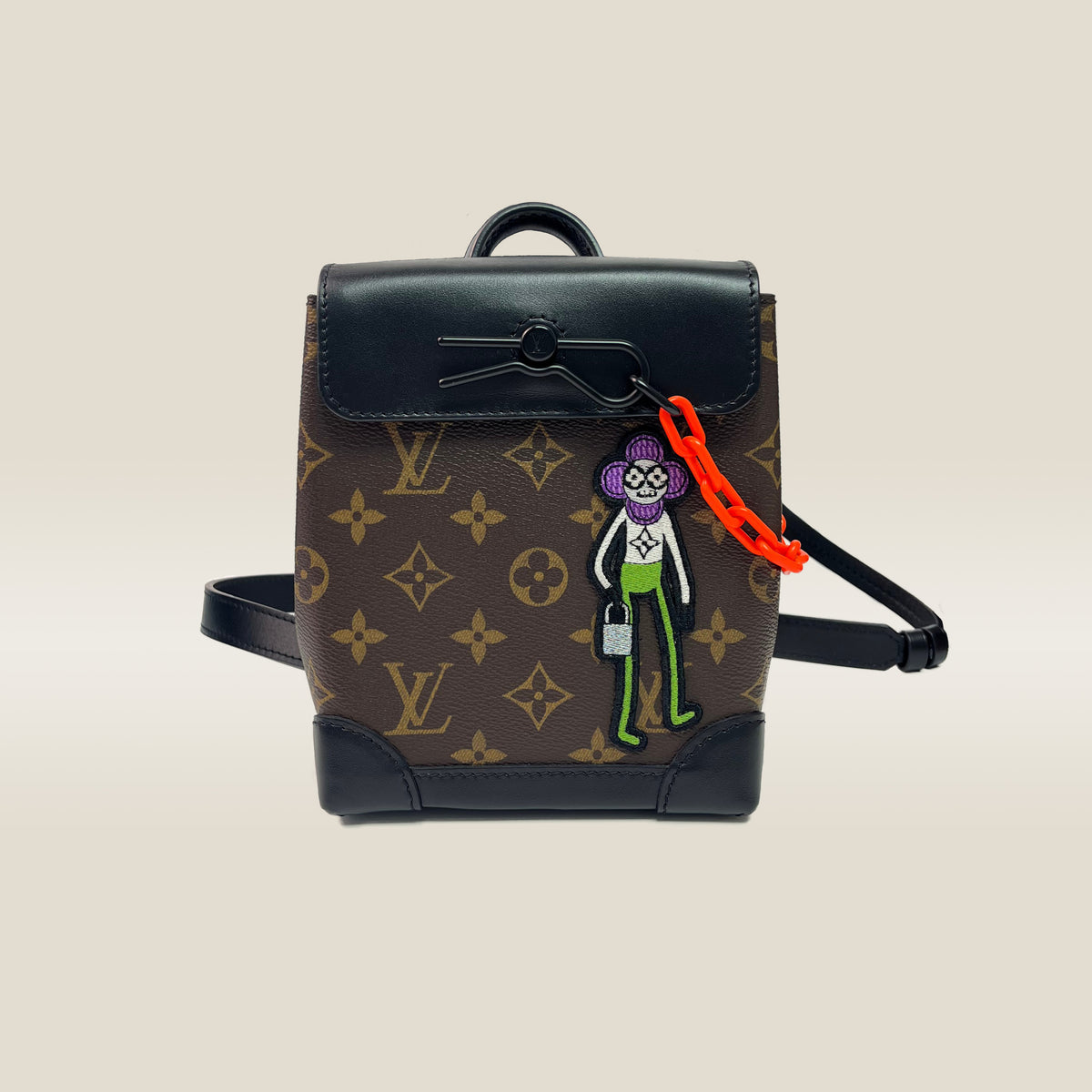Steamer Bag Monogram Canvas with LV Friends Patch