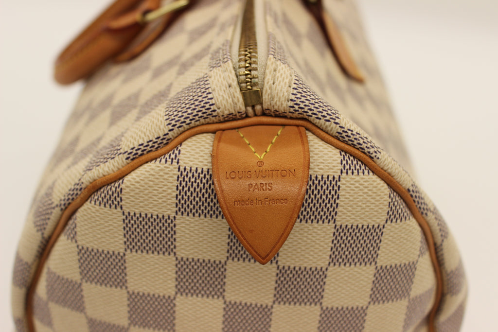 Louis Vuitton - Speedy 35 Damier Azure Satchel Bowler Top Handle Bag