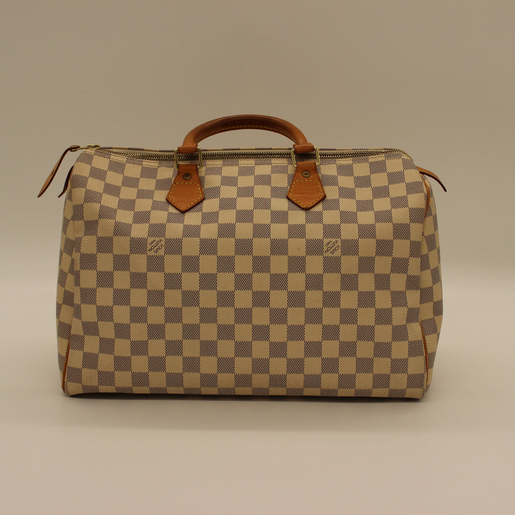 Louis Vuitton - Speedy 35 Damier Azure Satchel Bowler Top Handle Bag