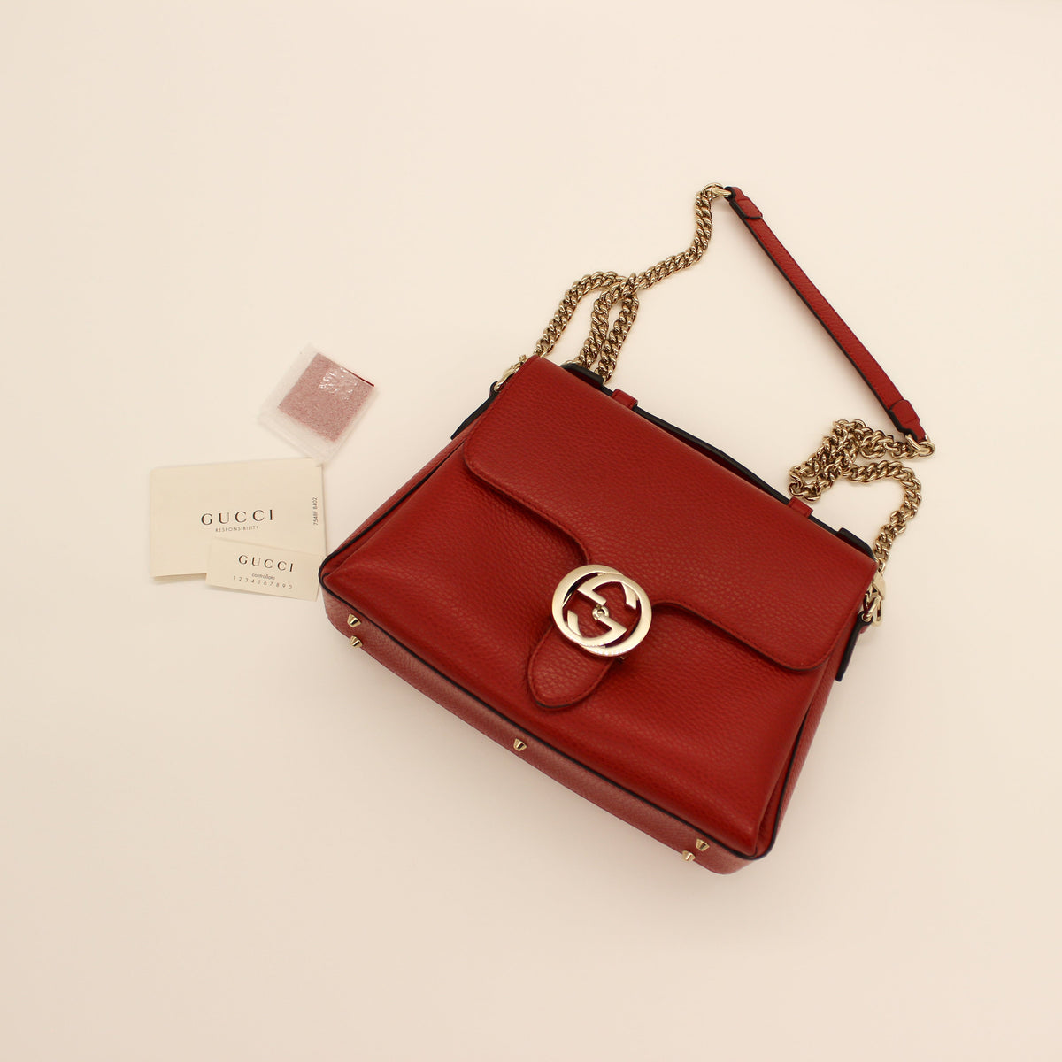 Gucci - Red Medium Dollar Bag