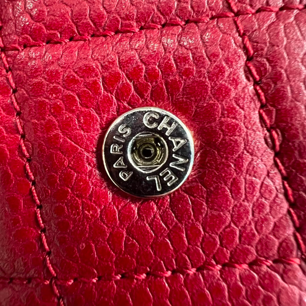 Chanel Classic Wallet on Chain WOC – Dark Red Caviar Leather