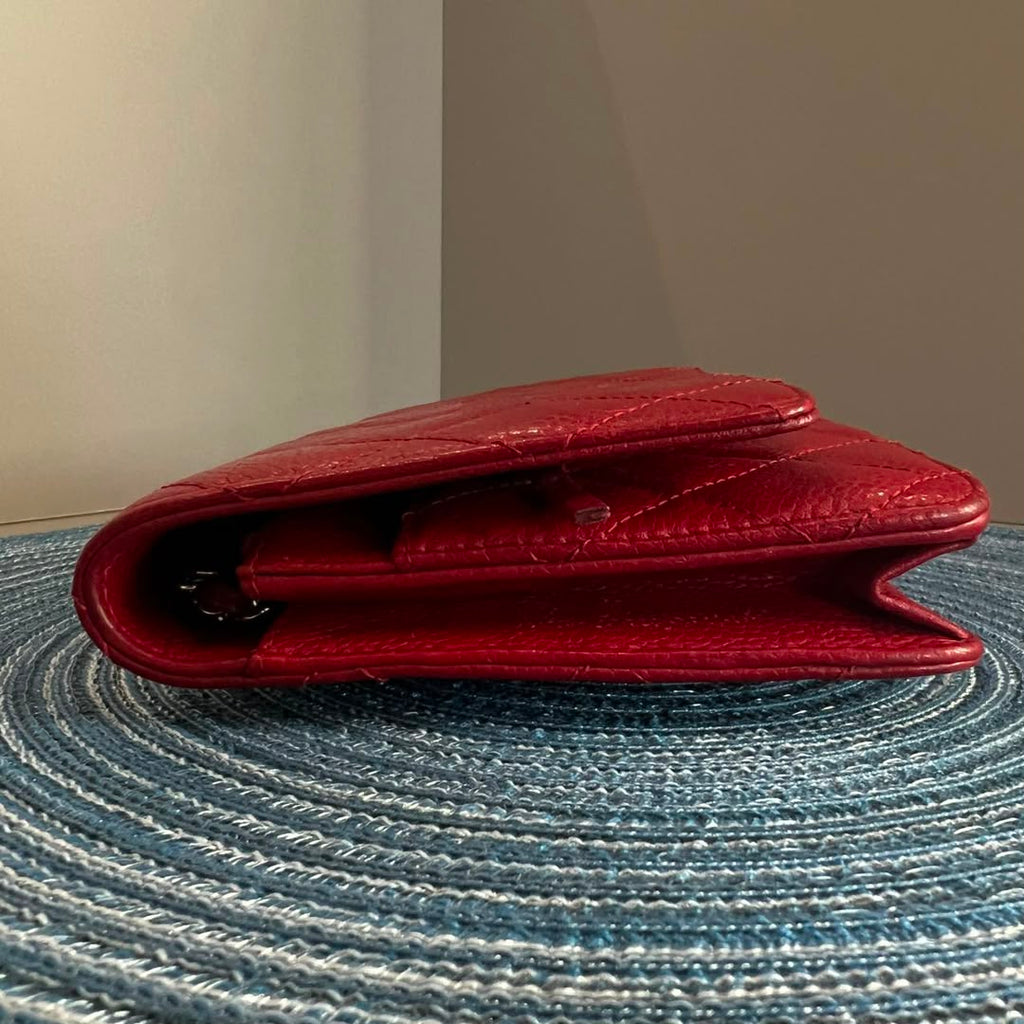Chanel Classic Wallet on Chain WOC – Dark Red Caviar Leather