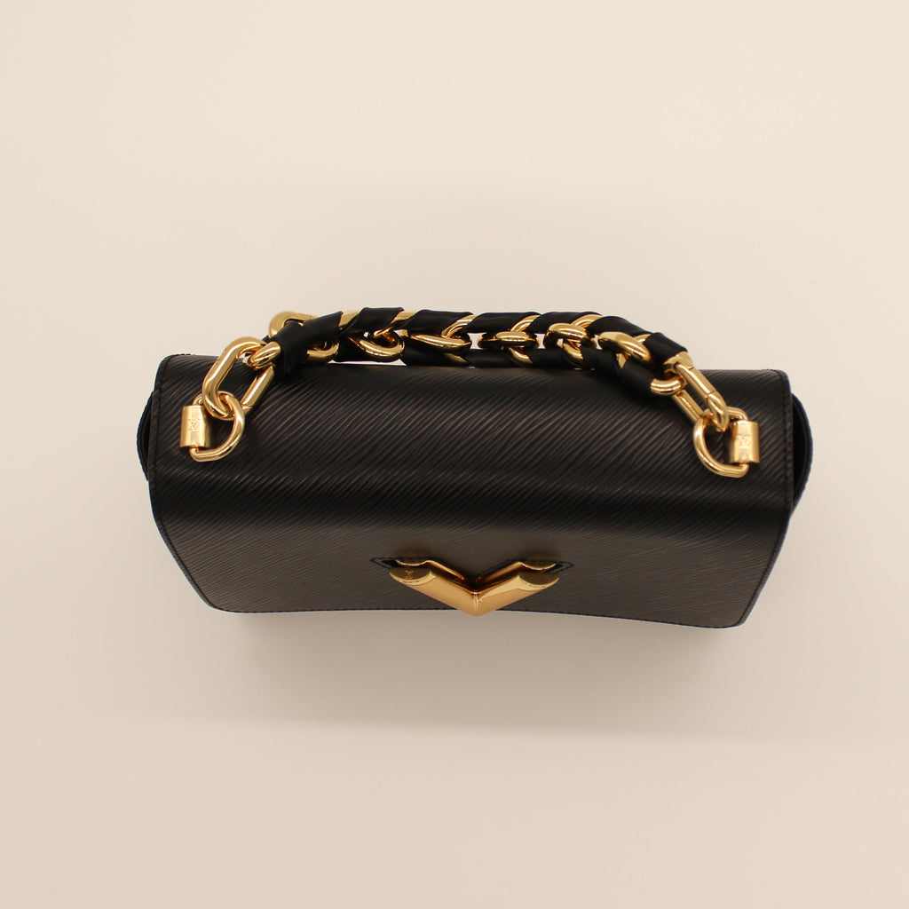 Louis Vuitton Twist MM Black Epi Leather w/ Gold Hardware