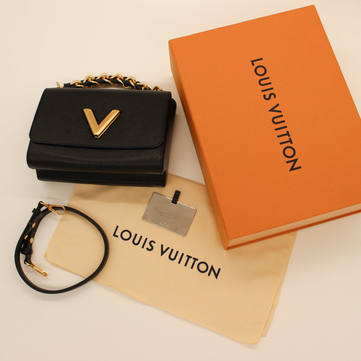 Louis Vuitton Twist MM Black Epi Leather w/ Gold Hardware