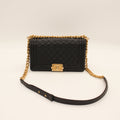 Chanel Le Boy Quilted Flap Bag Black Soft Leather