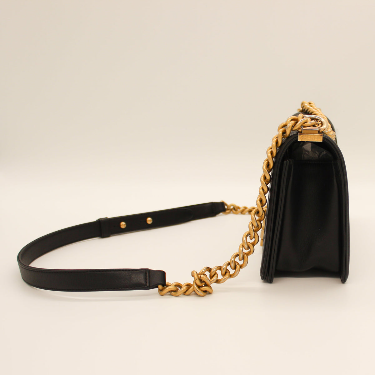 Chanel Le Boy Quilted Flap Bag Black Soft Leather