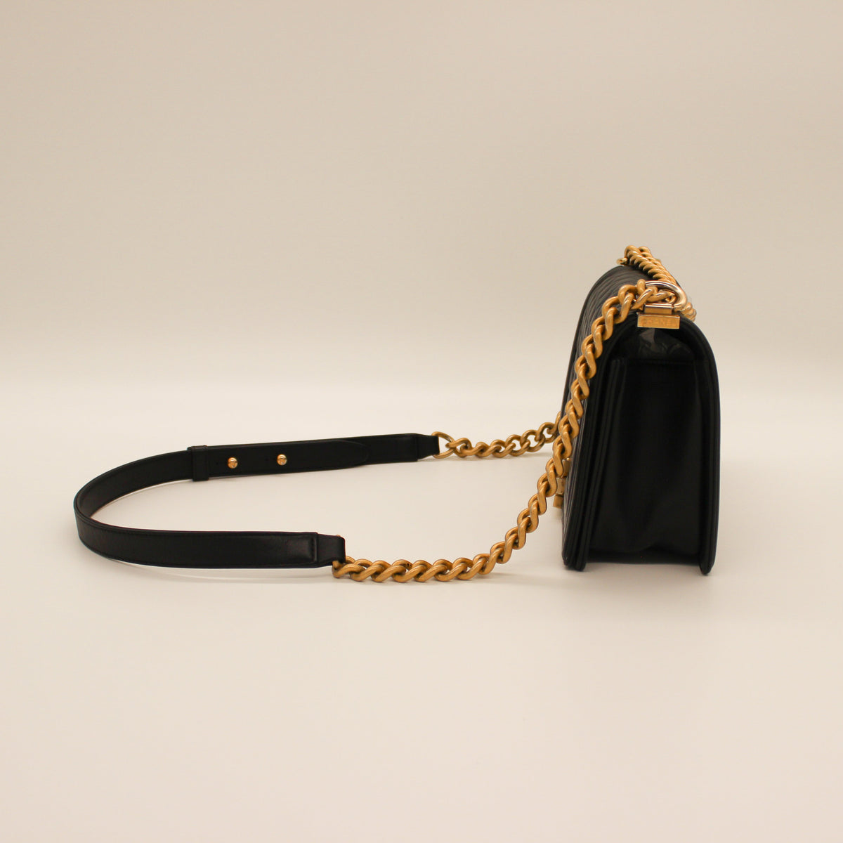 Chanel Le Boy Quilted Flap Bag Black Soft Leather