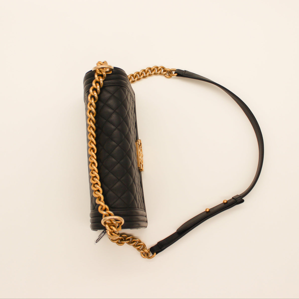 Chanel Le Boy Quilted Flap Bag Black Soft Leather