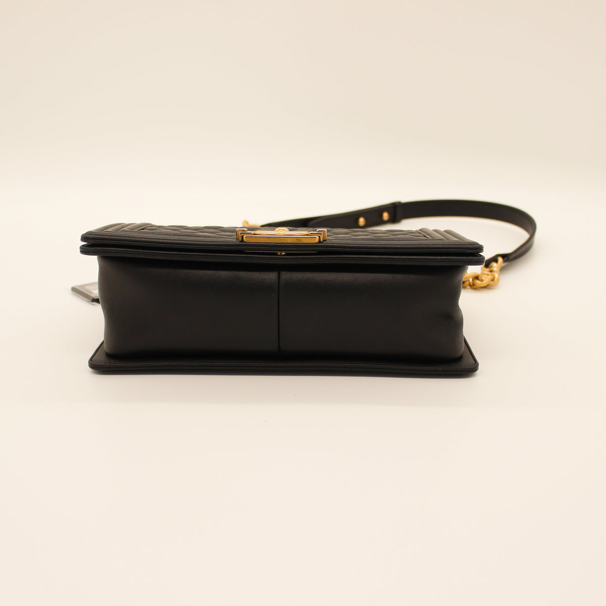 Chanel Le Boy Quilted Flap Bag Black Soft Leather