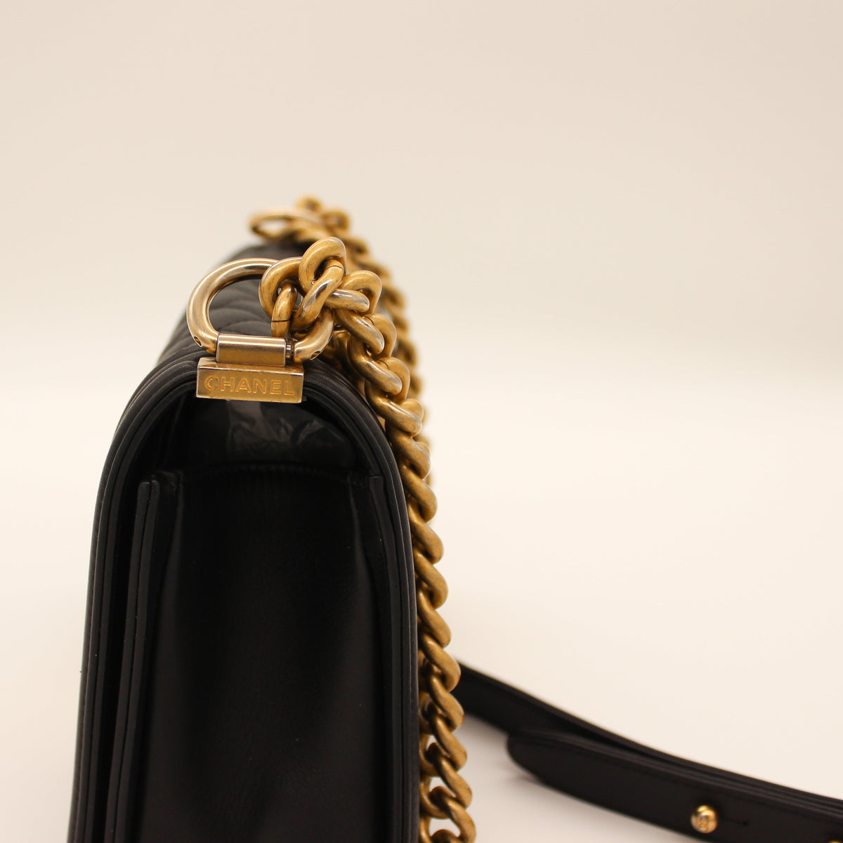 Chanel Le Boy Quilted Flap Bag Black Soft Leather