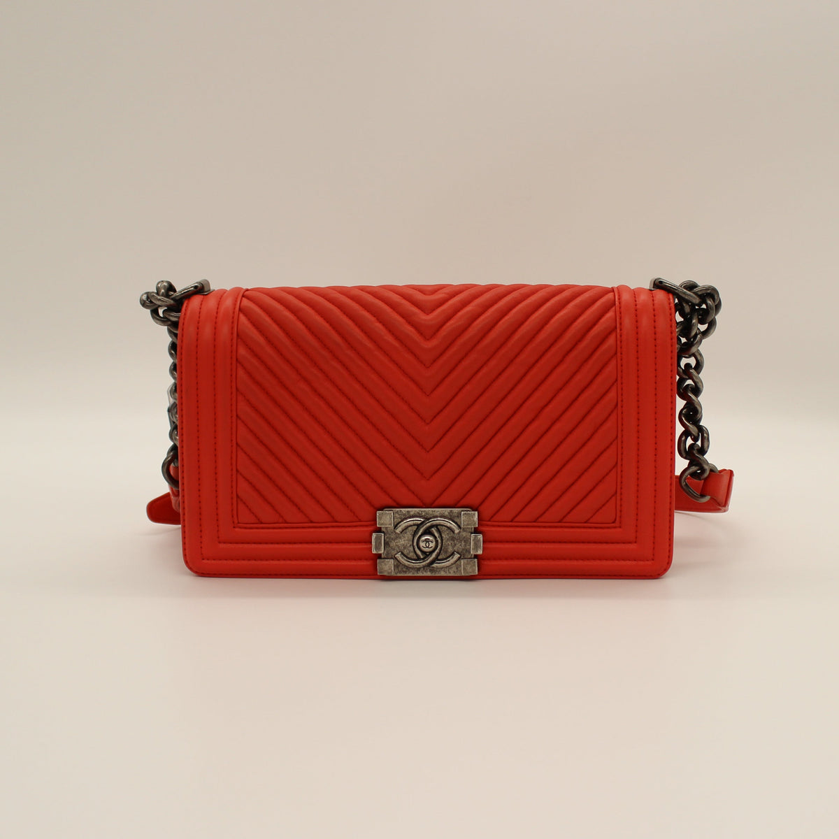 Chanel Le Boy Chevron Flap Bag