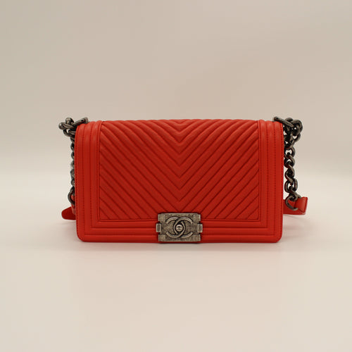 Chanel Le Boy Chevron Flap Bag