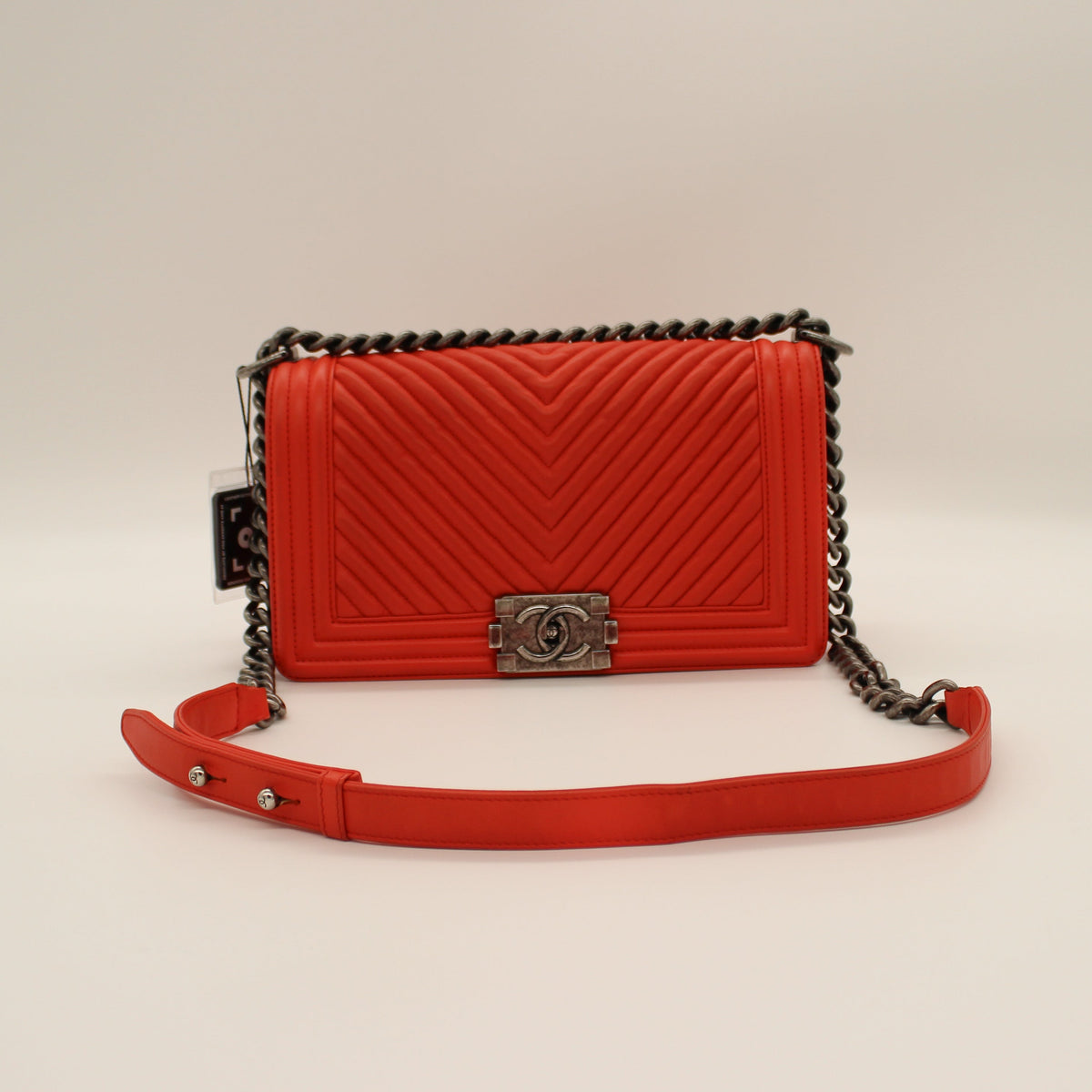 Chanel Le Boy Chevron Flap Bag