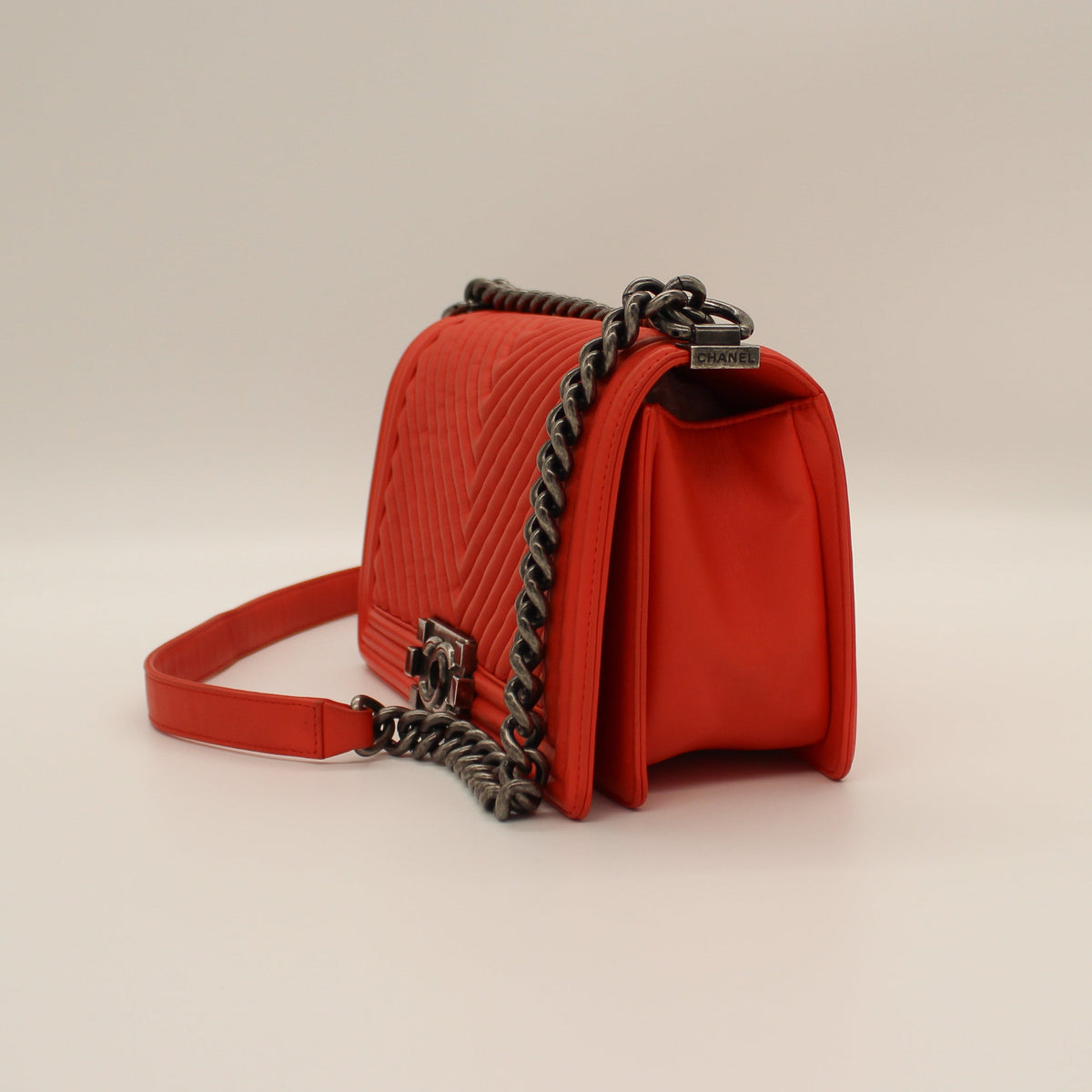 Chanel Le Boy Chevron Flap Bag