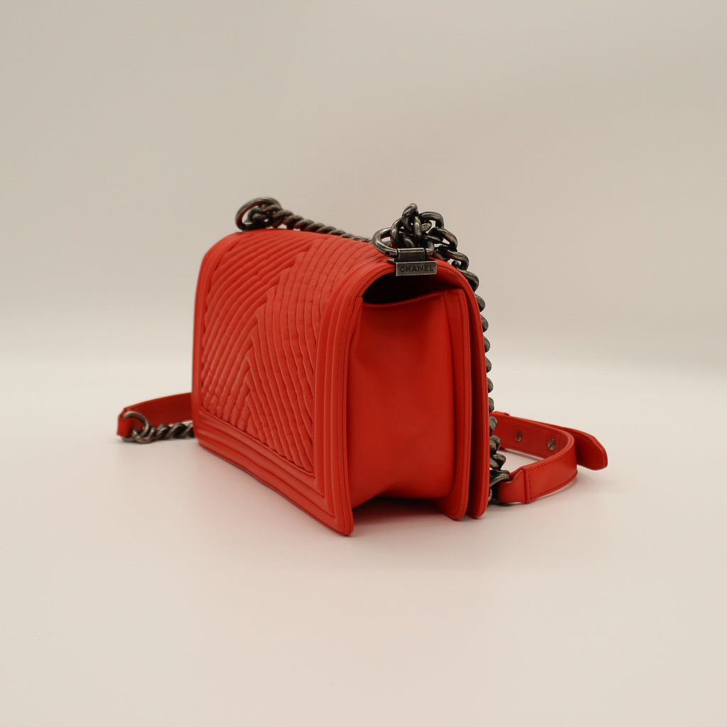 Chanel Le Boy Chevron Flap Bag
