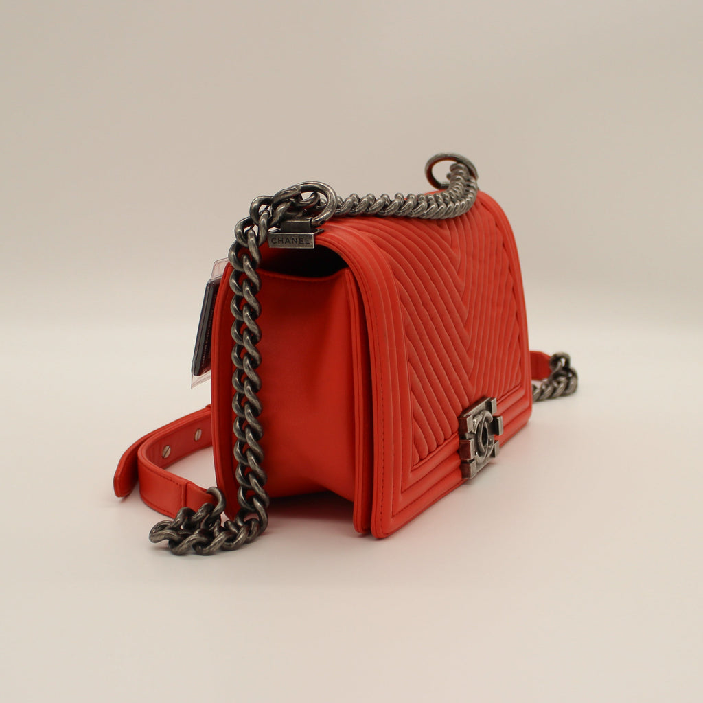 Chanel Le Boy Chevron Flap Bag