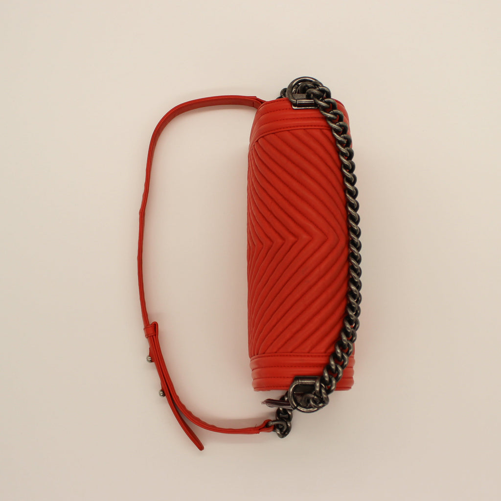 Chanel Le Boy Chevron Flap Bag