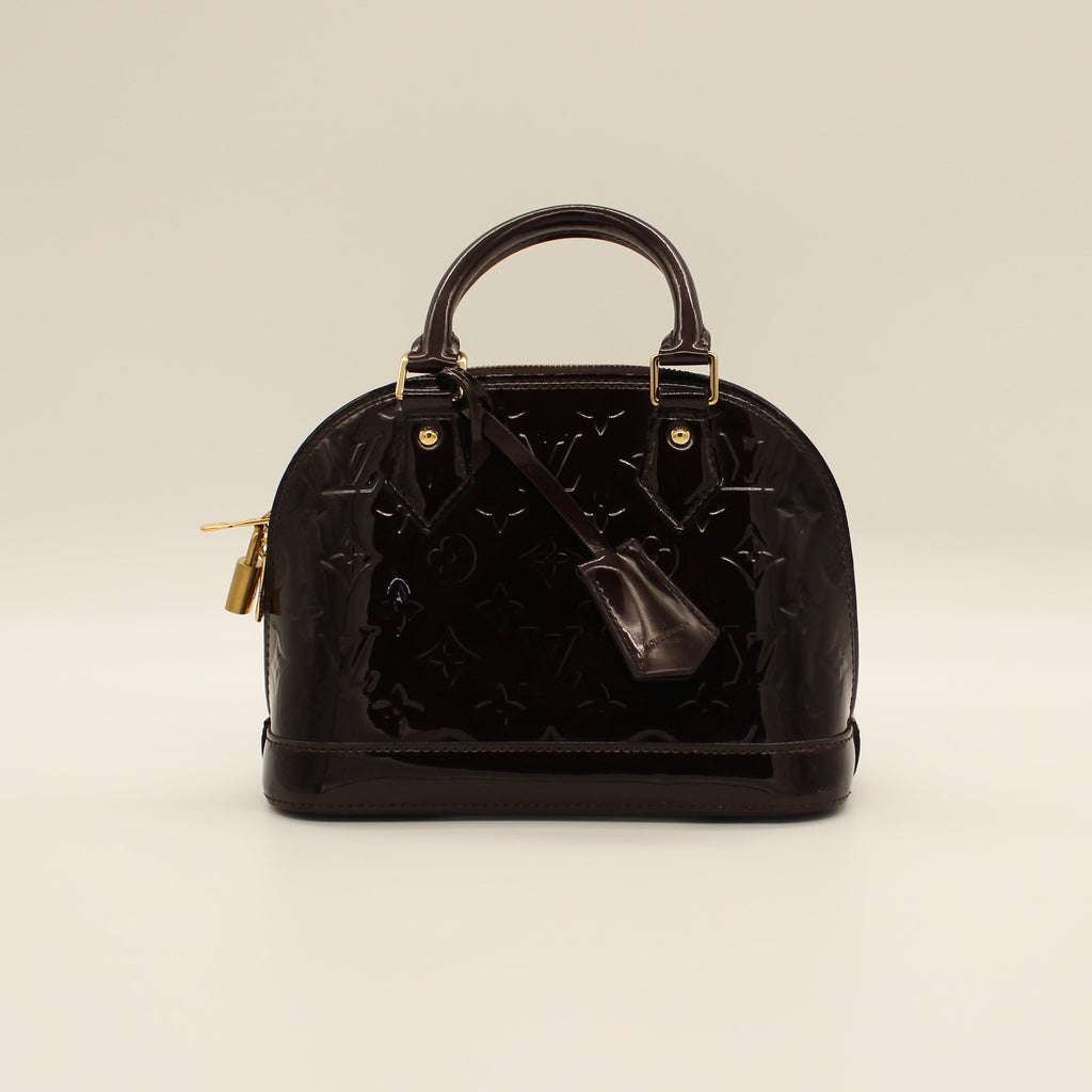 Louis Vuitton Alma BB Chocolate Vernis