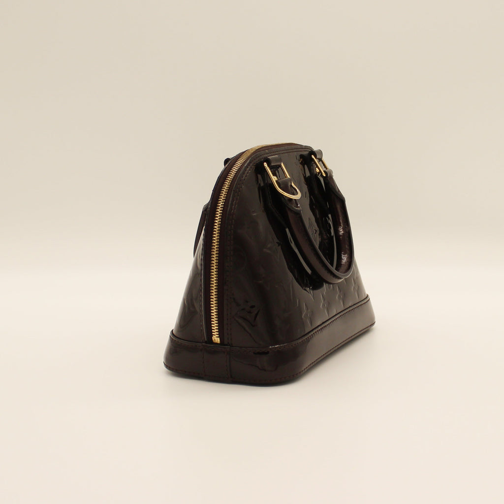 Louis Vuitton Alma BB Chocolate Vernis