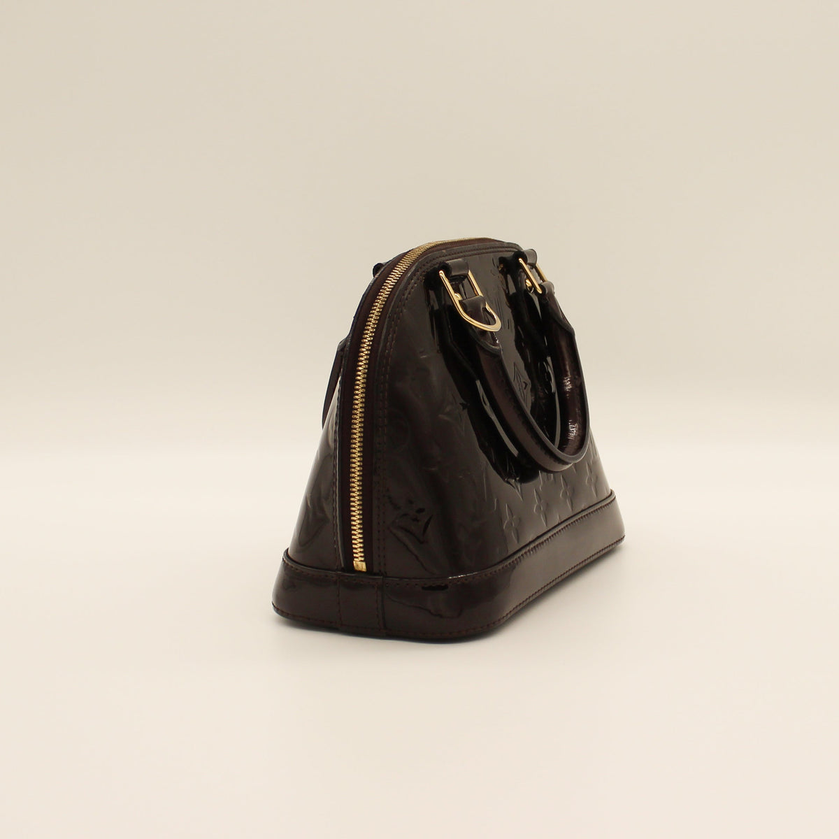 Louis Vuitton Alma BB Chocolate Vernis