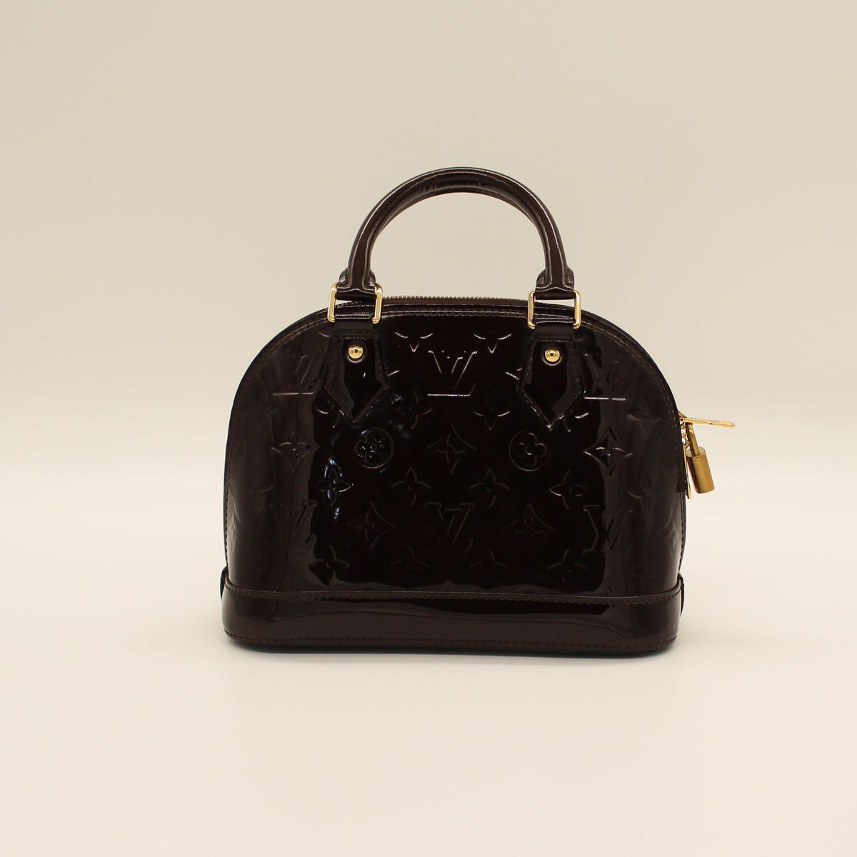 Louis Vuitton Alma BB Chocolate Vernis