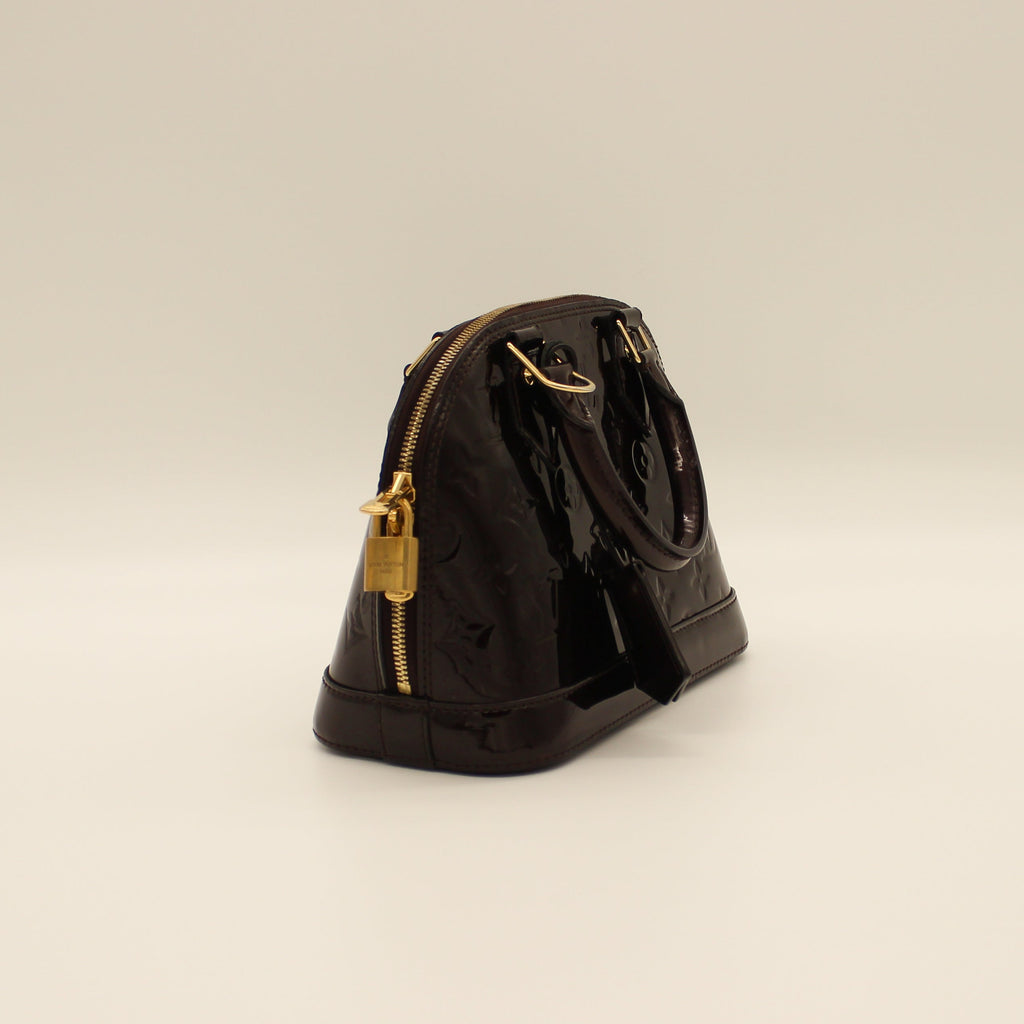 Louis Vuitton Alma BB Chocolate Vernis