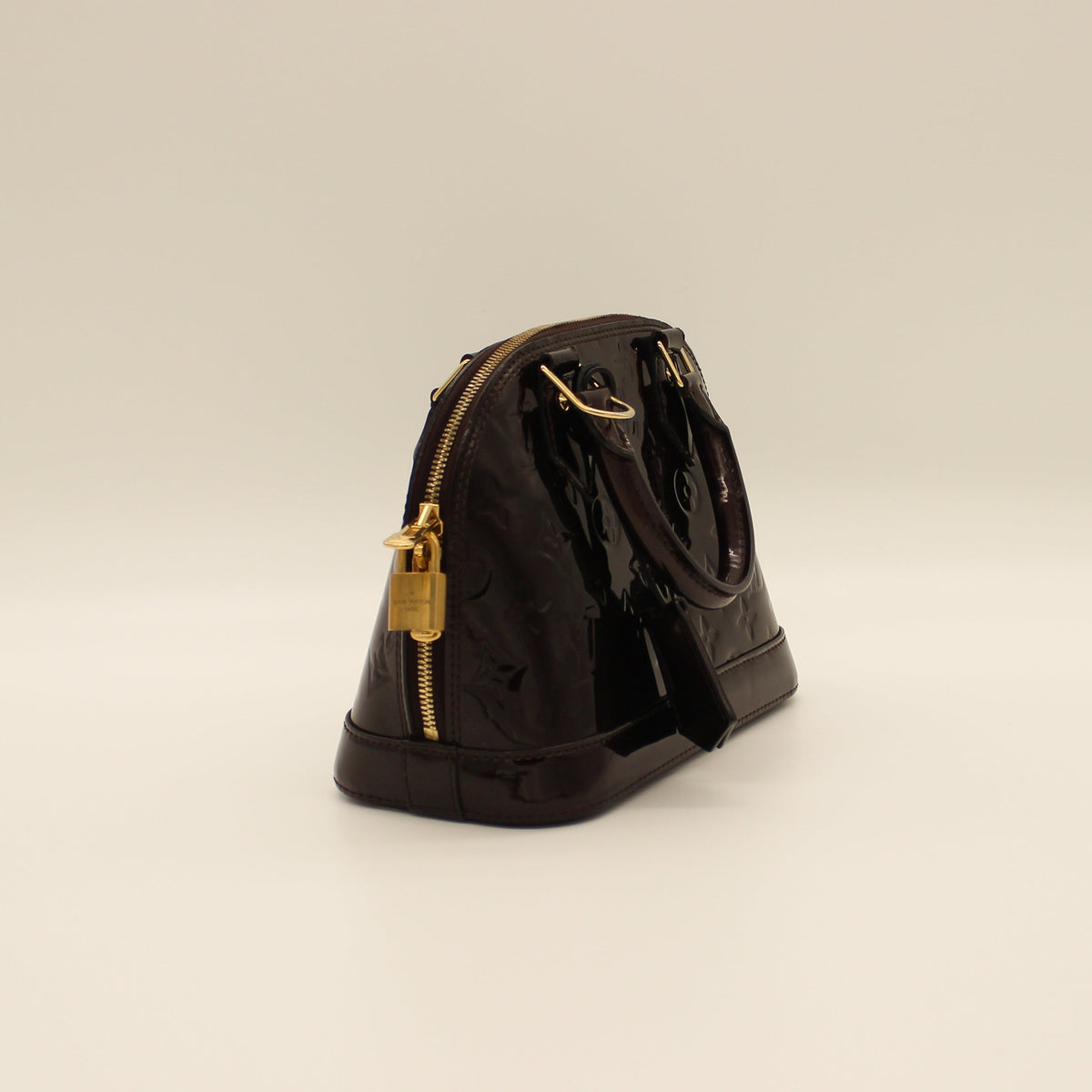 Louis Vuitton Alma BB Chocolate Vernis