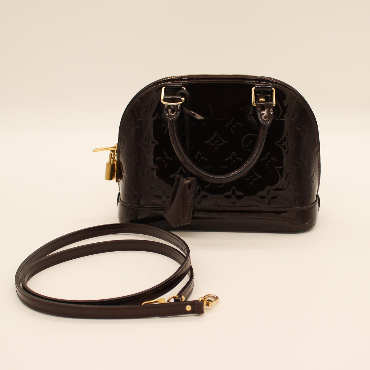 Louis Vuitton Alma BB Chocolate Vernis
