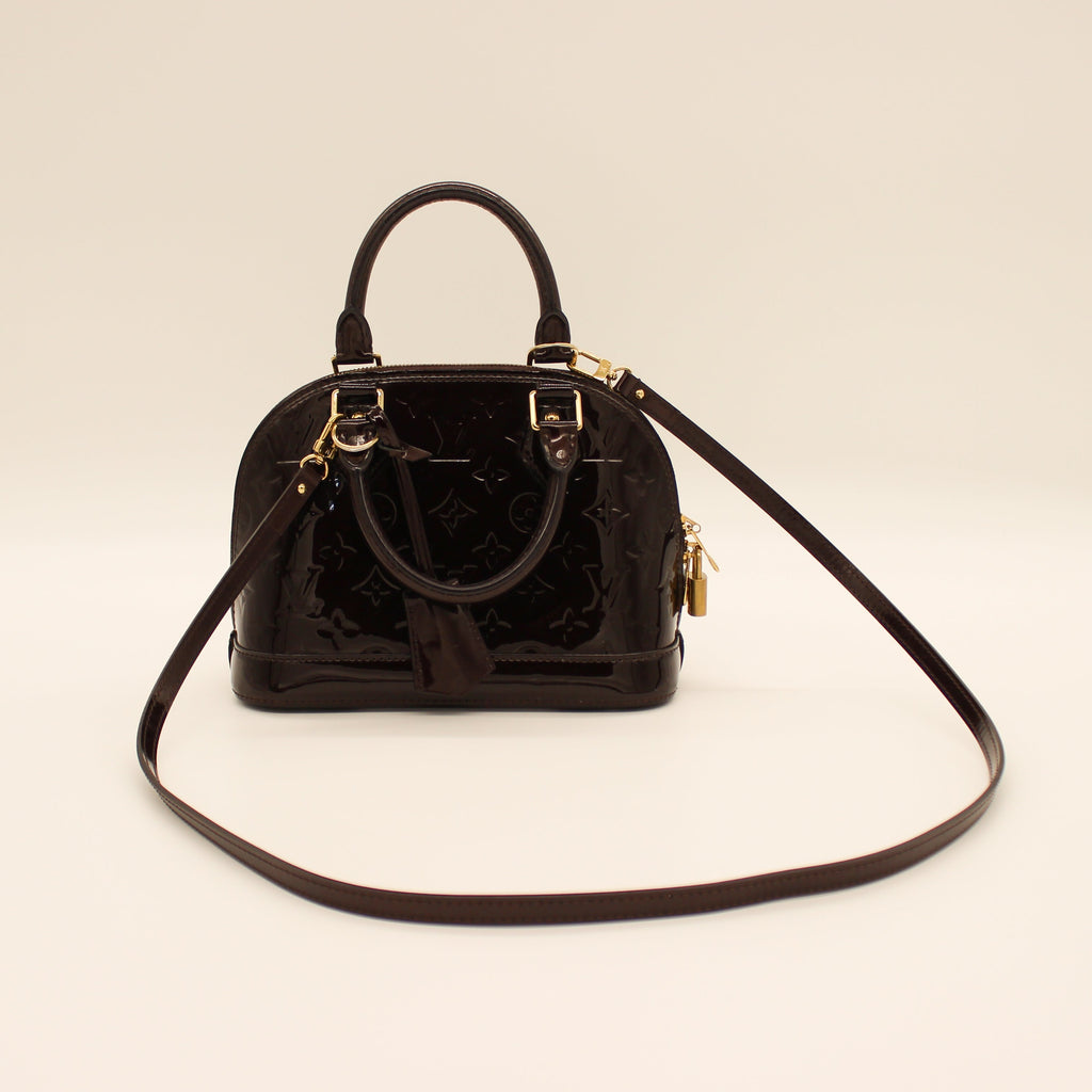 Louis Vuitton Alma BB Chocolate Vernis