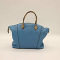 Louis Vuitton Veau Cachemire Soft Lockit MM Python Trim Top Handle Bag