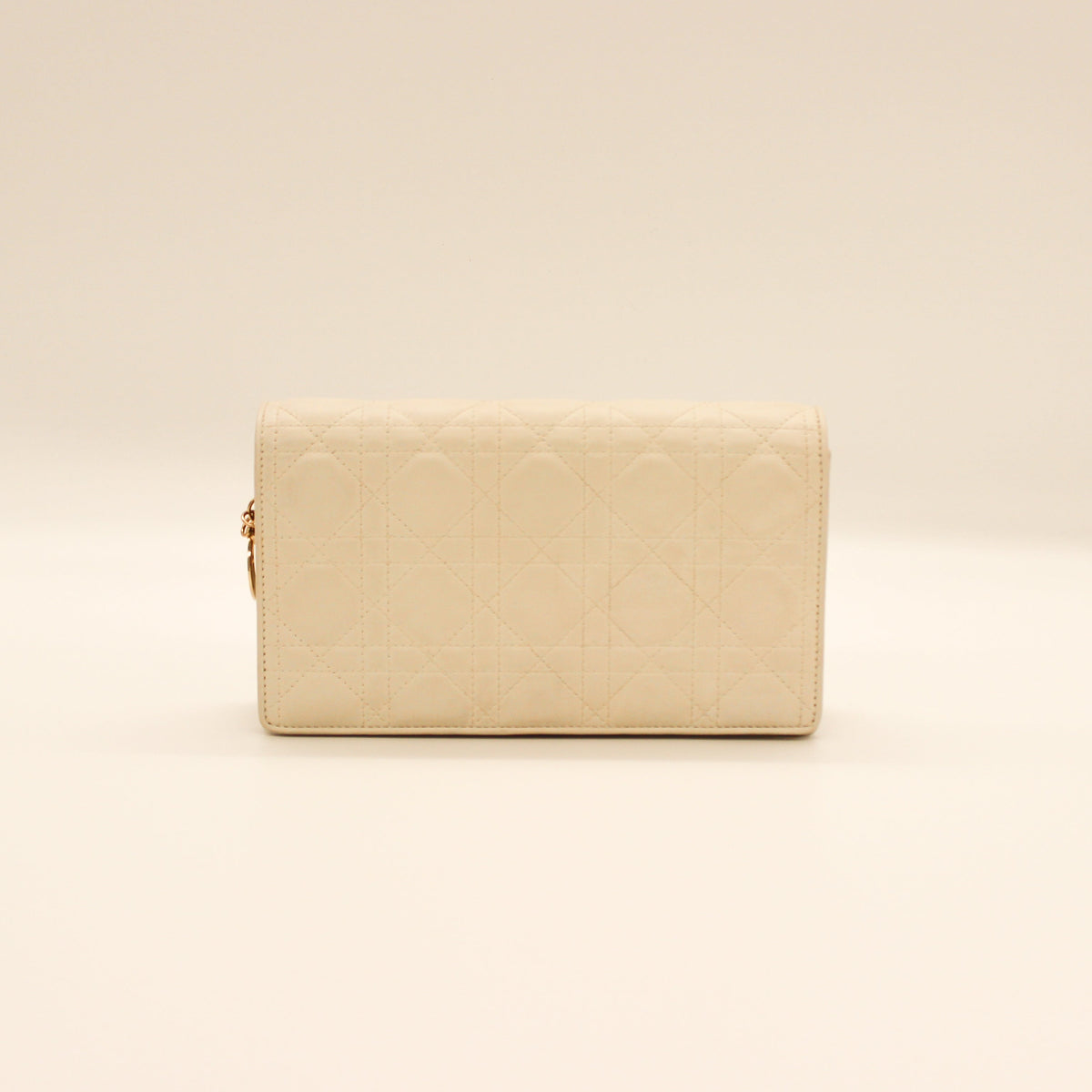 Dior White Cannage Leather Crossbody